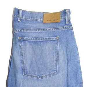 Mott & Bow Men's 38x32 Blue Denim Straight Leg Stretch Cotton Light Wash Pants